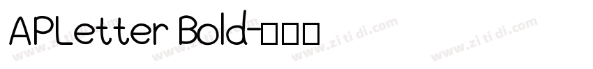APLetter Bold字体转换